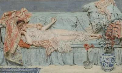 Lilies von Albert Joseph Moore