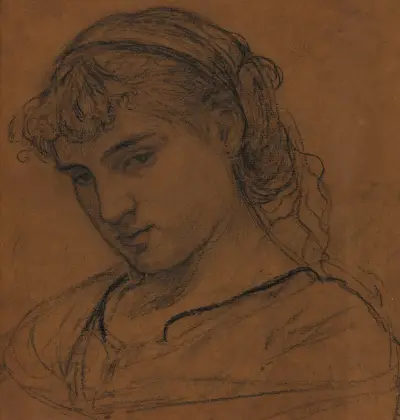 Portrait Of A Girl von Albert Joseph Moore