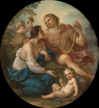 Apollo und Klytia von Charles-Joseph Natoire