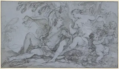 Bacchus and Ariadne av Charles-Joseph Natoire