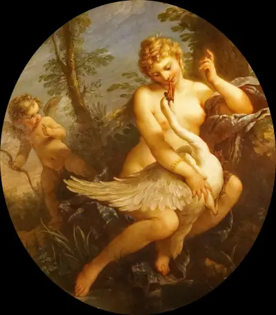 Leda und der Schwan von Charles-Joseph Natoire