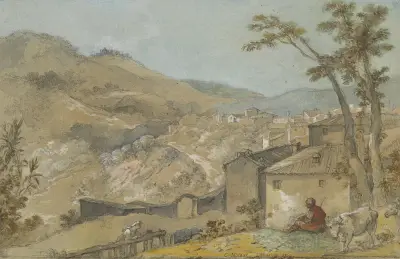 Marino und die Albaner Berge von Charles-Joseph Natoire