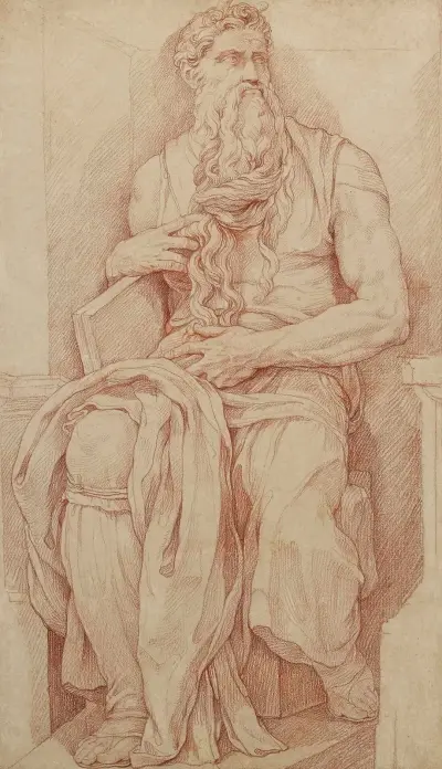 Moses nach Michelangelo von Charles-Joseph Natoire