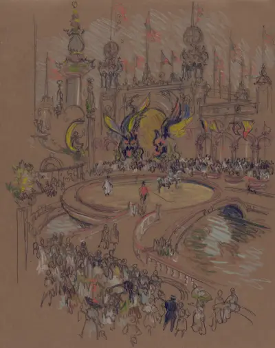 Coney Island av Joseph Pennell
