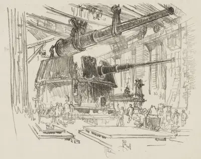 Fitting Guns in Turrets av Joseph Pennell