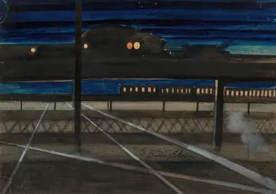 Elevated Railroad, Joseph Stella
