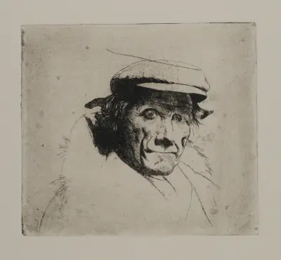 Man with Cap and Fur Collar, Joseph Stella