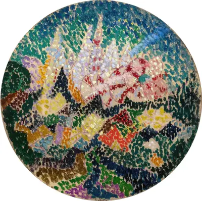 Pointillist Abstraction (Flowers), Joseph Stella