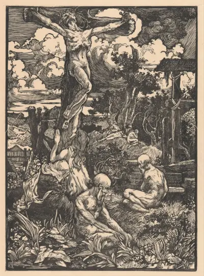 Ukřižovaný muž v kopcovité krajině, Johannes Josephus Aarts