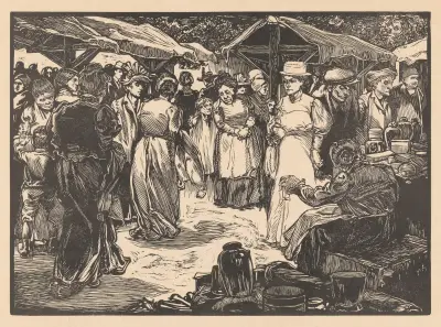 Tržní scéna s muži a ženami – Nr. 1, Johannes Josephus Aarts