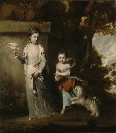 Portrait of the Ladies Amabel and Mary Jemima Yorke av Sir Joshua Reynolds