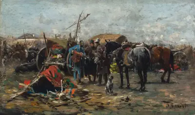 Fair in Balta, Podolia region, Jozef Brandt