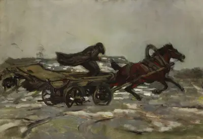 Próba konnego zaprzęgu, Jozef Chelmonski