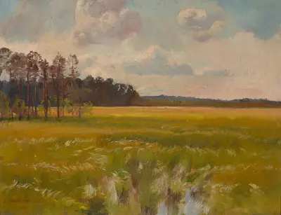 Łąka przy lesie, Jozef Chelmonski