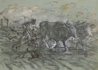 Orka. Studium do obrazu z 1896, Jozef Chelmonski