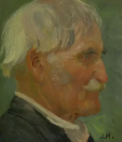 Head Of An Old Man von Jozef Hanula
