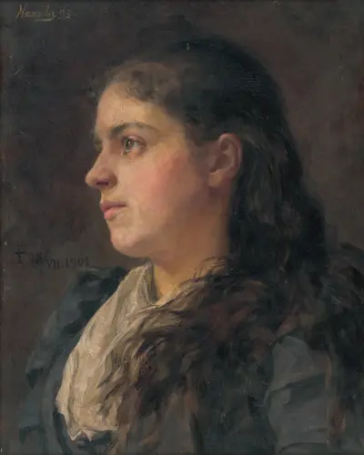 Portrait of a Woman, 1893 von Jozef Hanula