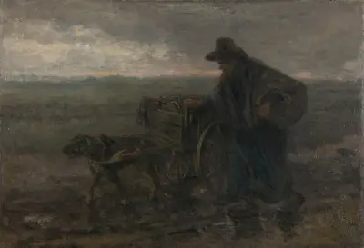 On Country Roads and Fields av Jozef Israëls