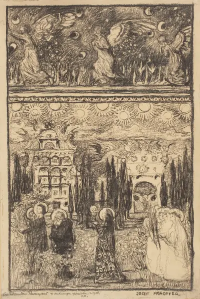Polychrome design for the Płock Cathedral, Józef Mehoffer