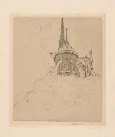 Apsida katedrály Notre-Dame v Paříži, stav III, Józef Pankiewicz