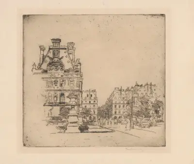 Rue des Tuileries, Paříž, Józef Pankiewicz