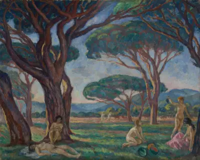 Provensálská krajina s idylickými výjevy, Józef Pankiewicz
