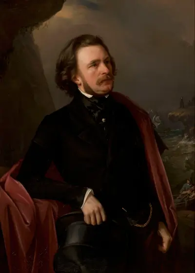 Porträt des Doktors Teodor Teutold-Tripplin, Reisender von Józef Simmler