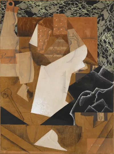 Stilleben mit Trauben av Juan Gris