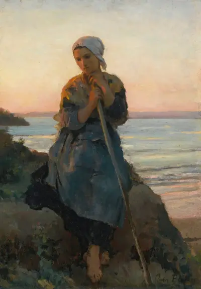 Bergère de Douarnenez, Jules Breton
