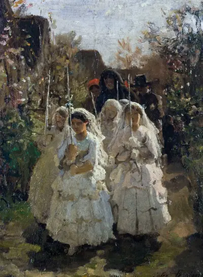 Les communiantes à Courrières, Jules Breton
