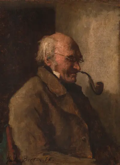 L’homme à la pipe, Jules Breton