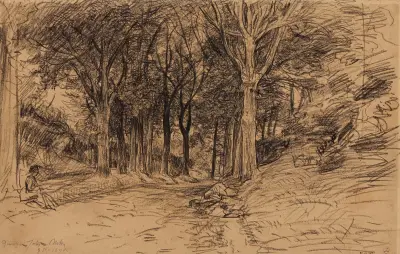 Sous-bois à Quimper, Jules Breton