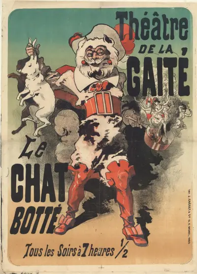 Théâtre de la Gaité. Le Chat botté, Jules Chéret