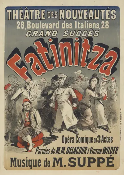 Théâtre des Nouveautés. Fatinitza. Hudba M. Suppého, Jules Chéret