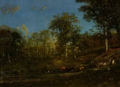 View of the Pastures of the Limousin (France) av Jules Dupré