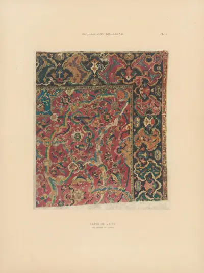 La collection Kelekian; Étoffes & tapis d’Orient & de Venise Pl.007 av Jules Guiffrey