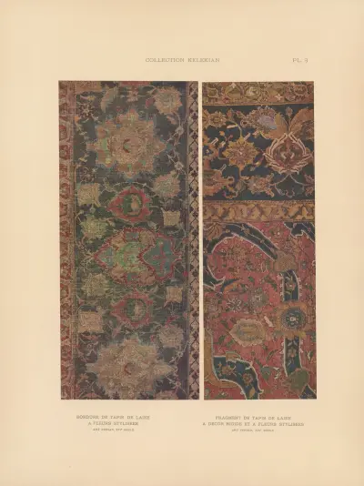 La collection Kelekian; Étoffes & tapis d’Orient & de Venise Pl.008 av Jules Guiffrey