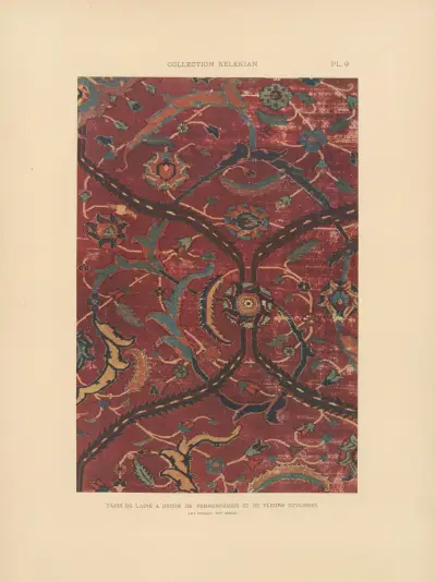 La collection Kelekian; Étoffes & tapis d’Orient & de Venise Pl.009 av Jules Guiffrey
