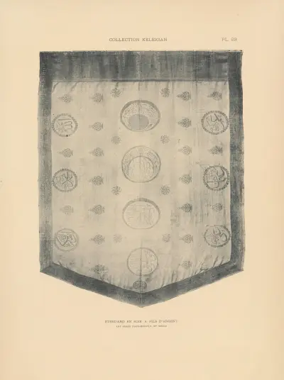 La collection Kelekian; Étoffes & tapis d’Orient & de Venise Pl.023 av Jules Guiffrey