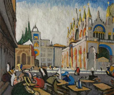 San Marco from the Piazetta av Jules Schmalzigaug