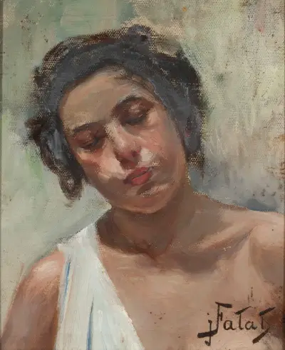 Dívka, studie, Julian Falat