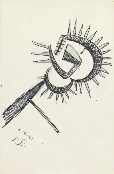 Noir et violet, Julio González