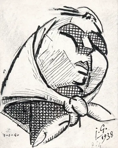Visage de paysanne, Julio González