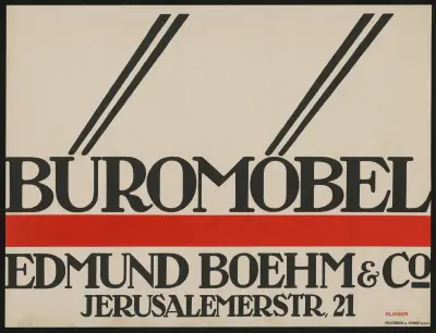 Büromöbel Edmund Boehm av Julius Klinger
