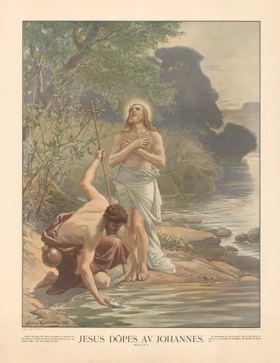 Jesus dopes av Johannes, Julius Kronberg
