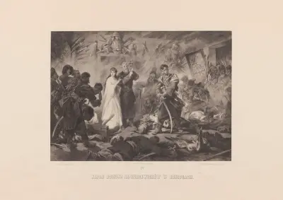 Bohun greift die Kurcewicze in Rozłogi an von Juliusz Kossak