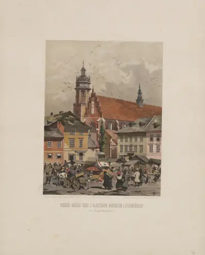 Kirche des Heiligen Leichnams mit dem Kloster der Laterankanoniker in Kazimierz von Juliusz Kossak