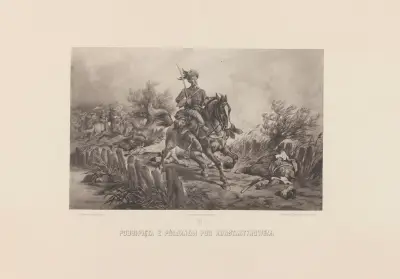 Podbipięta mit Półjan bei Konstantynów von Juliusz Kossak