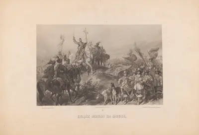 Fürst Jarema auf dem Totenbett von Juliusz Kossak