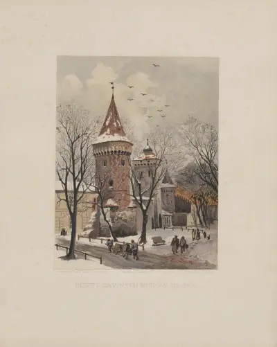 Überreste alter Stadtmauern von Juliusz Kossak